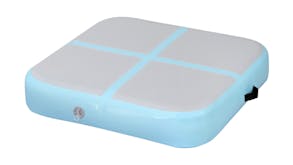 Everfit Inflatable Square Air Track Mat 1m x 1m with Electric Air Pump - Light Blue