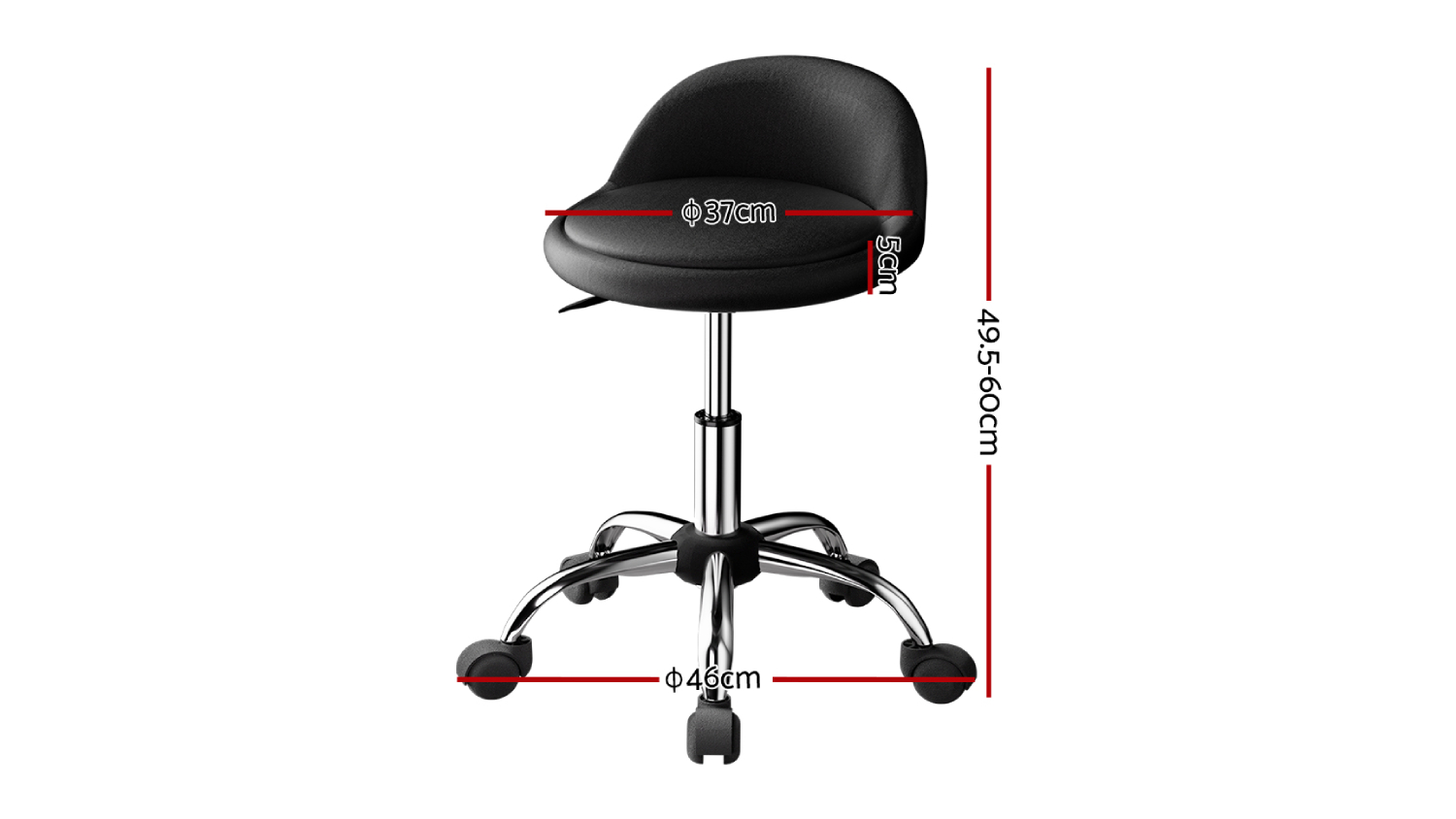 Artiss Professional Adjustable Salon Swivel Chair - Black