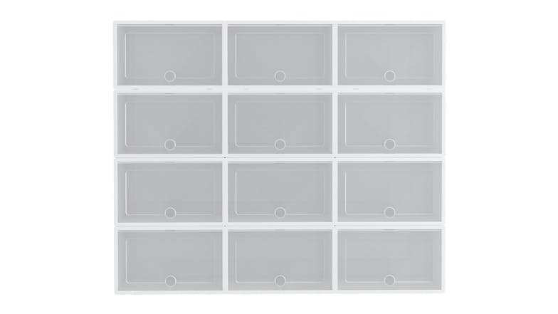 Artiss Stacking Shoe Display Box 12pcs. - White