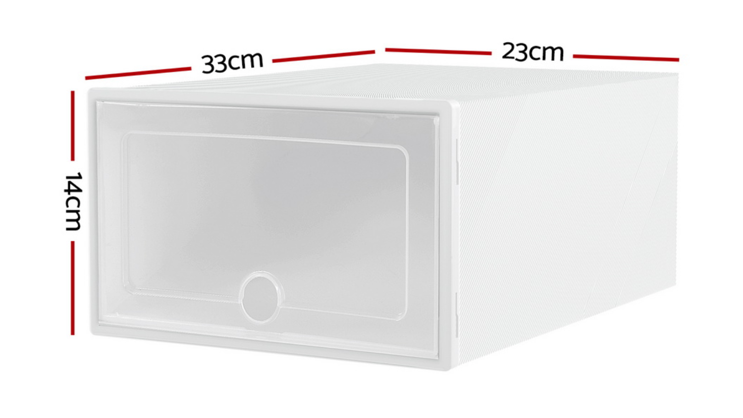 Artiss Stacking Shoe Display Box 24pcs. - White