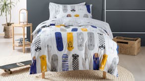 City Skater Duvet Cover Set by Squiggles - Double