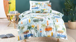 Surfs Up Duvet Cover Set by Squiggles - Double