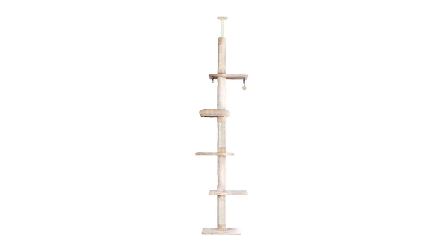 i.Pet Cat Scratching Pole 2.9m - White