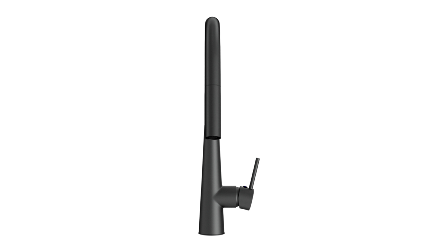New Aim Round Curve Kitchen Tap - Black