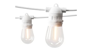 New Aim Outdoor LED S14 String Festoon Lights 86m - Warm White/Black