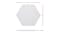 Alpha Studio Hexagonal Acoustic Absorbtion Foam 12pcs. 35 x 30 x 0.9cm - White