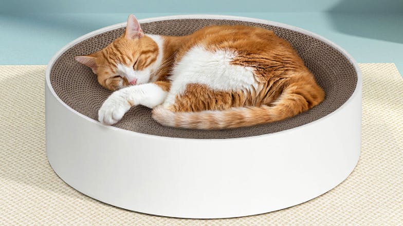 i.Pet Round Concave Cardboard Cat Scratch Pad