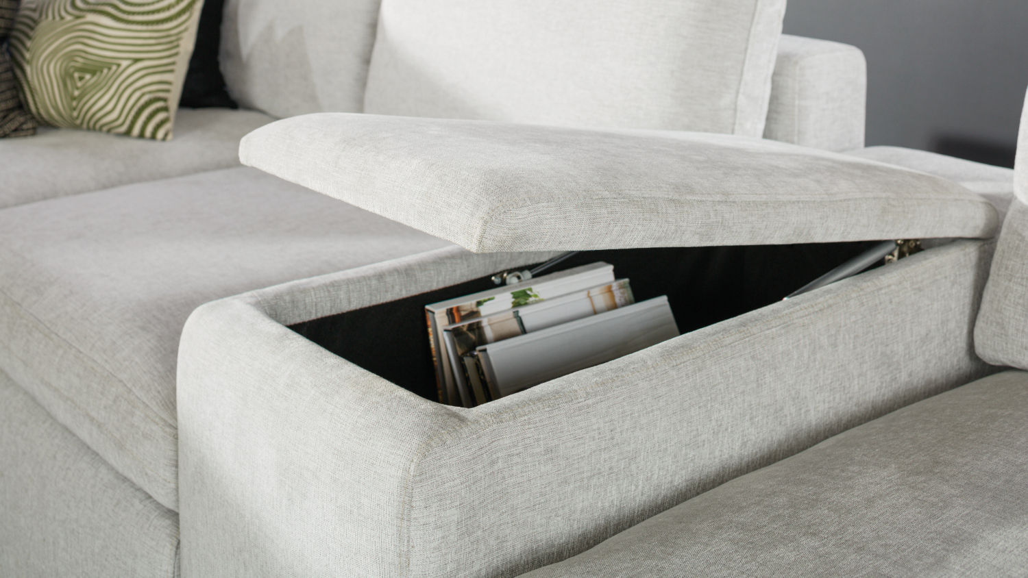 Barrington Fabric Corner Electric Recliner Sofa