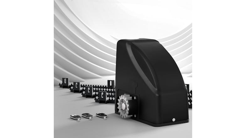 Lockmaster Electronic Sliding Gate Opener Kit with Rails 600kg 6m