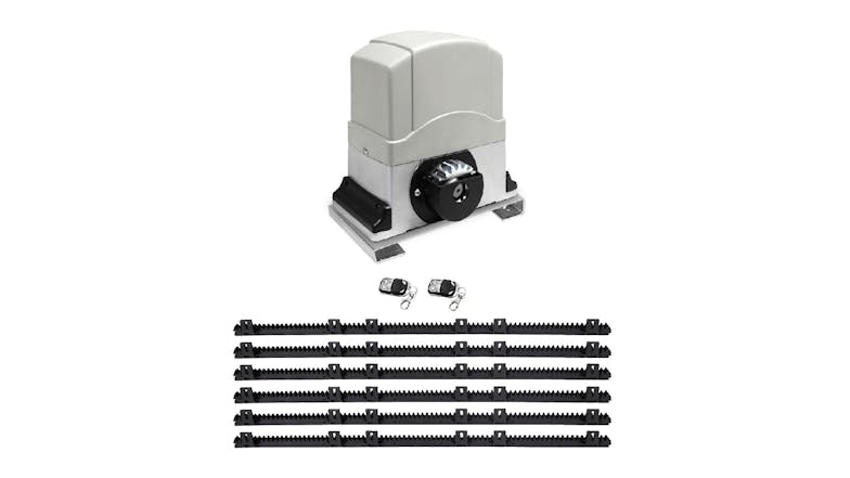 Lockmaster Electronic Sliding Gate Opener Kit with Rails 1200kg 6m