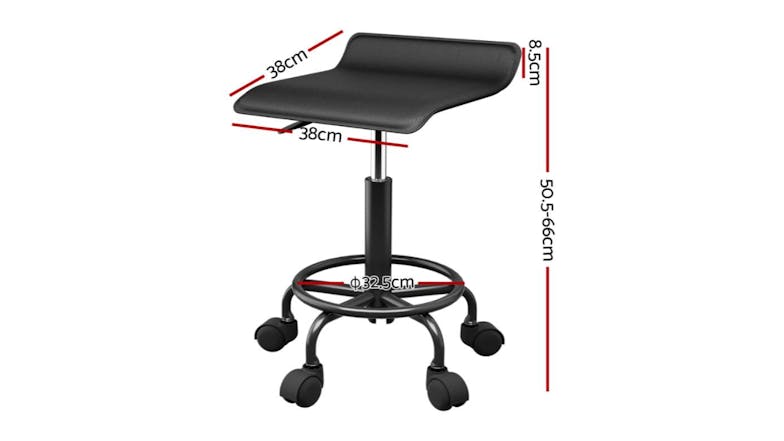 Artiss Square Professional Adjustable Salon Swivel Chair - Black