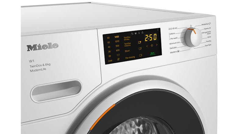 Miele 8kg 12 Program Front Loading Washing Machine - Lotus White (WWD660 WCS/11621240)