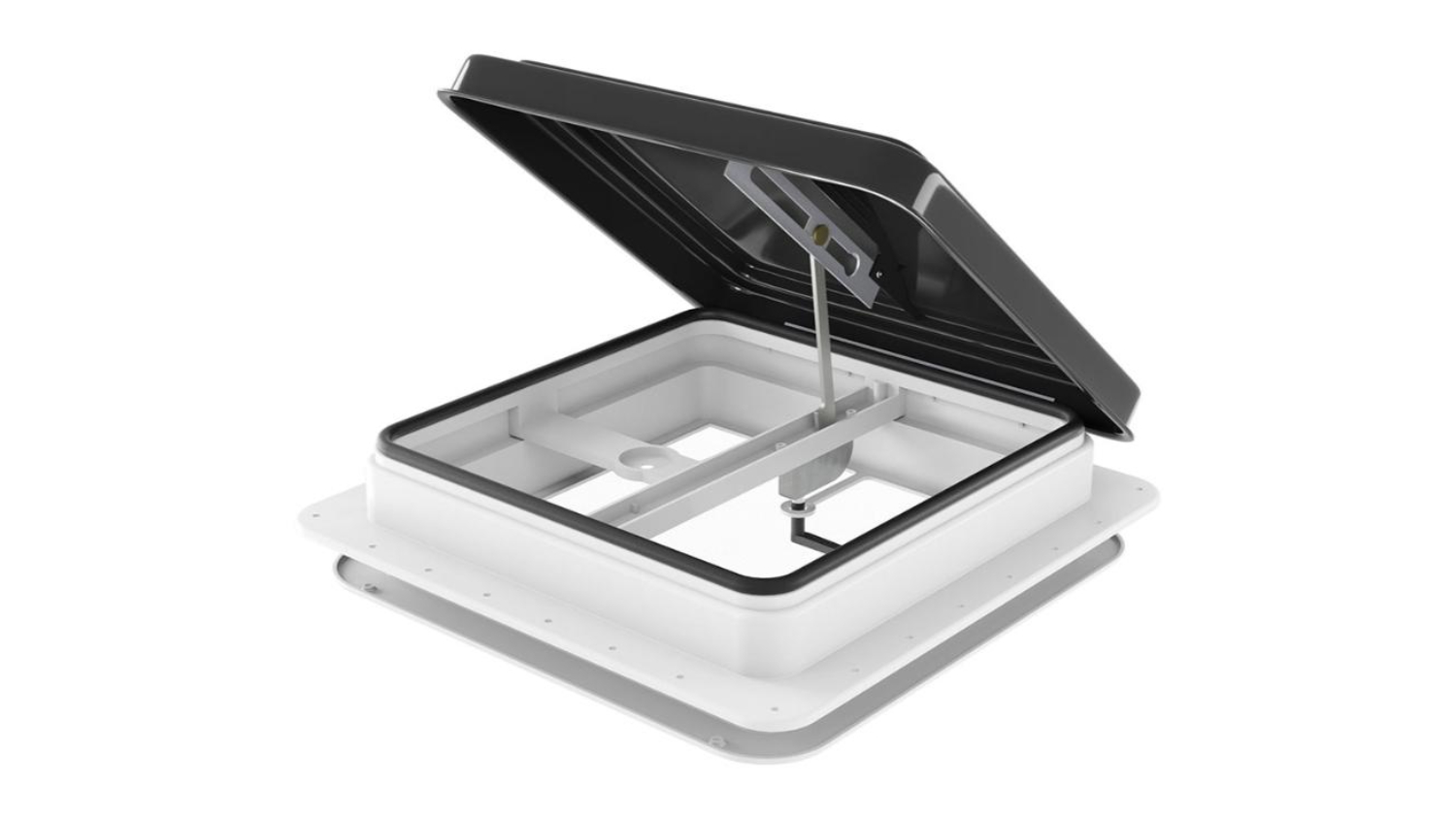 Giantz Adjustable Caravan Roof Ventilation Hatch with Mesh Guard 40.5 x 40.5 x 13.5cm - Black