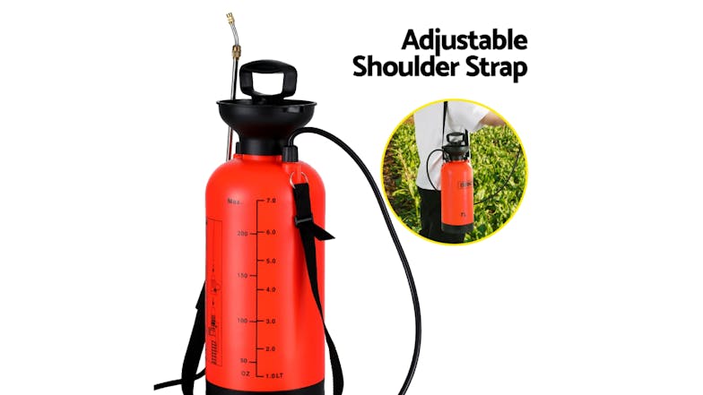 Giantz Shoulder Sling Weed Sprayer with Manual Pump 7L