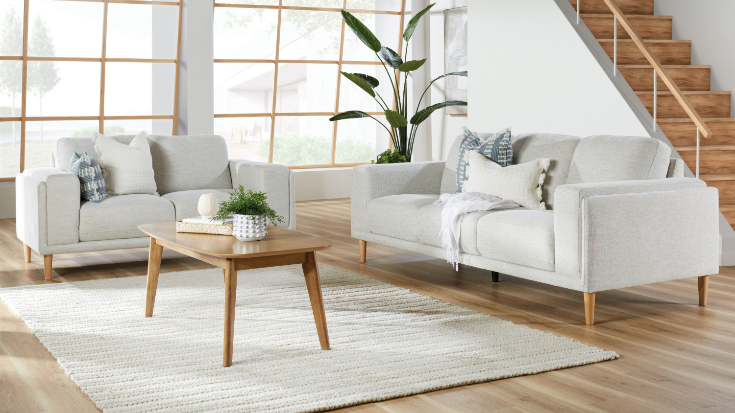 Addison 3 Seater Fabric Sofa