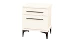 Aza King Single 2 Piece Bedside Bedroom Suite - White 480W