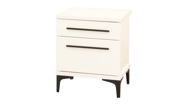 Aza King 3 Piece Bedside Bedroom Suite - White 480W