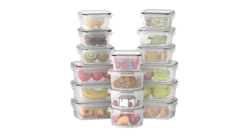 5-Star Chef Food Storage Containers 16pcs. - Square/Round