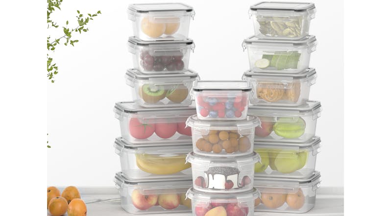 5-Star Chef Food Storage Containers 16pcs. - Square/Round