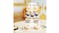 5-Star Chef 5-Tier Acryllic Cake Display Stand - White