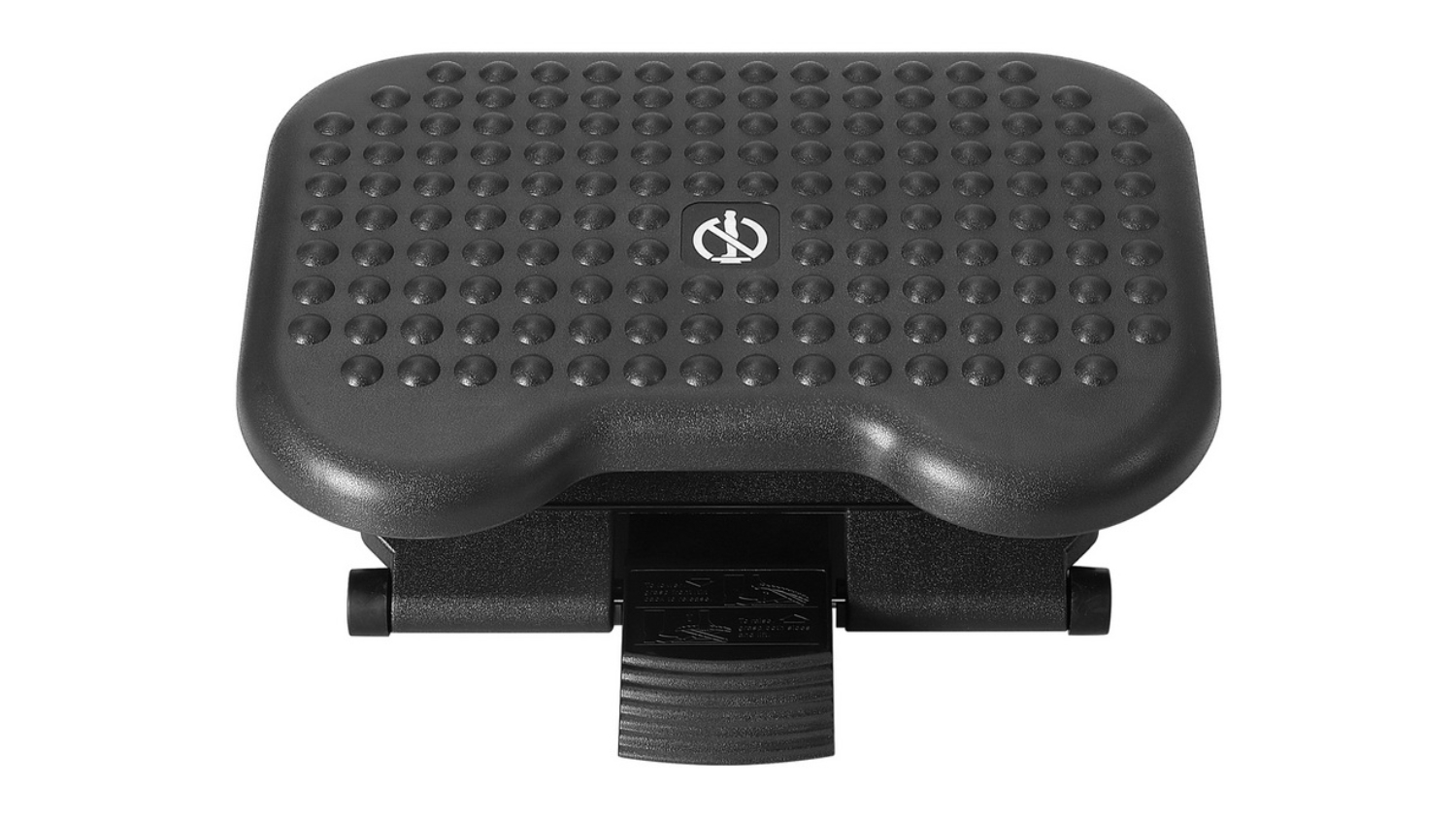 Artiss Adjustable Footrest with Pressure Point Nubs - Black