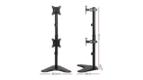 Artiss Vertical VESA Dual Monitor Stand Pole - Black