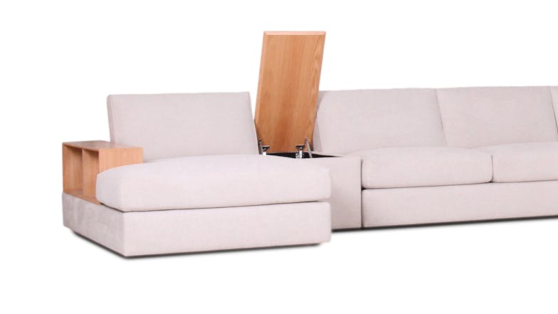 Plaza 6 Seater Fabric Corner Sofa with Chaise