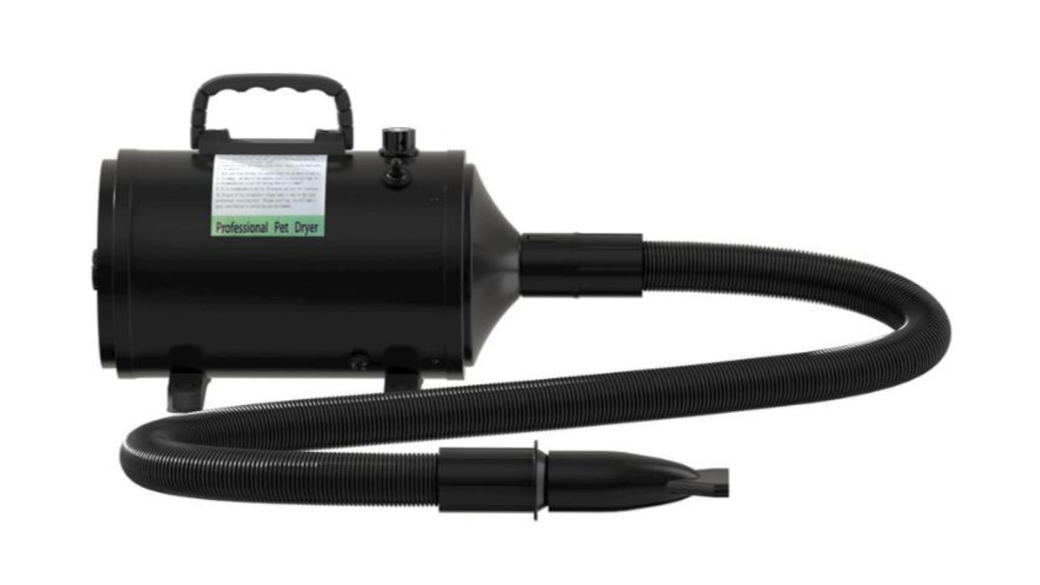 i.Pet Animal Blow Dryer with Thermal Controls, Head Attachments 250V - Black