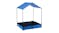 Keezi Kids Canvas Colapsable Sandpit with Canpoy - Blue