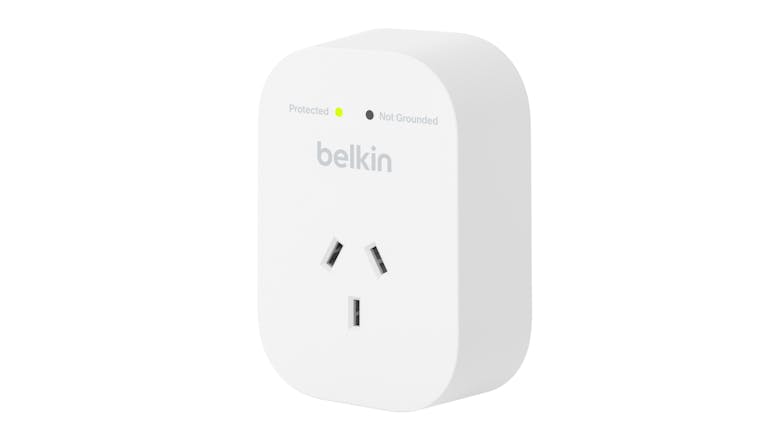 Belkin 1 Outlet 1800J Surge Protector - White (SRA010au)