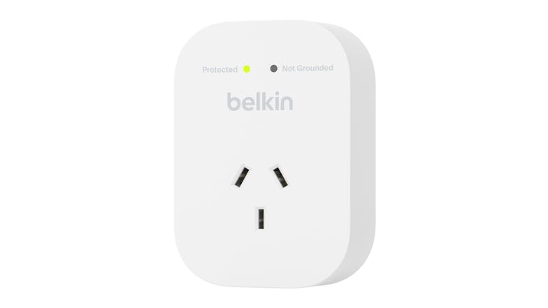 Belkin 1 Outlet 1800J Surge Protector - White (SRA010au)