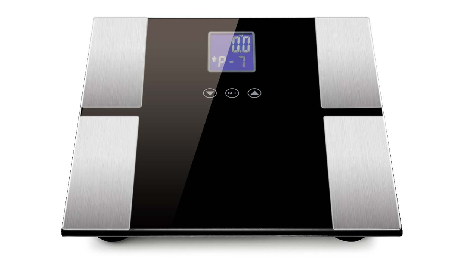 SOGA LCD Digital Body Fat Scales with Profile Memory - Black