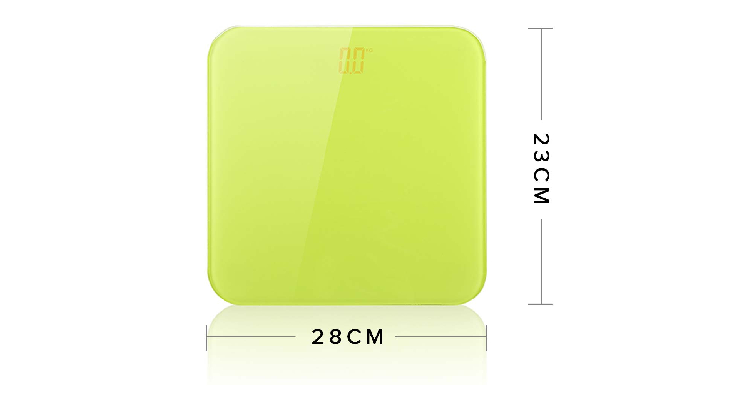 SOGA LCD Digital Fitness Scales 2pcs. - White/Green