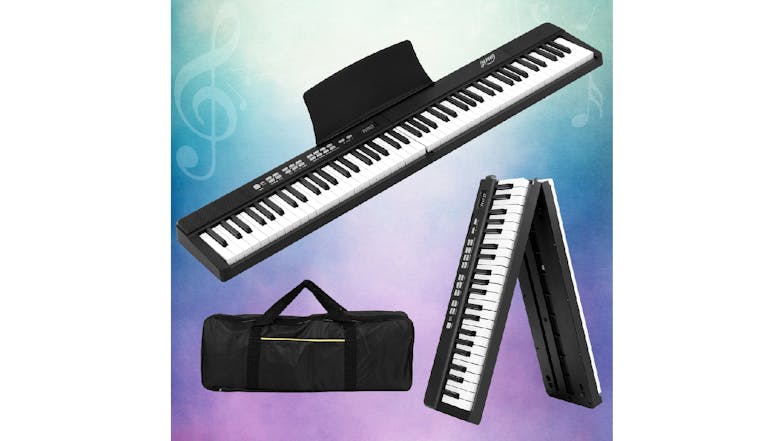 Alpha Studio Folding Electric Piano Keyboard 88 Key with Carry Bag