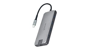 Bon.Elk Long-Life USB-C to 8-in-1 Multiport Hub - Space Grey (ELK-80057-R) Supports up to 100W Power Delivery