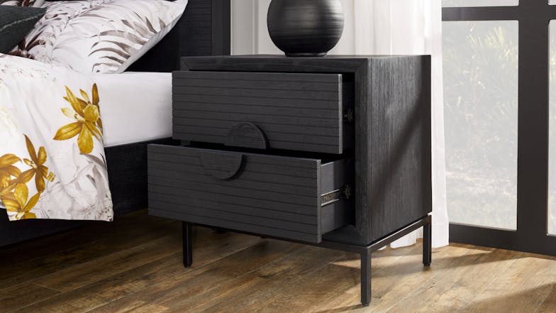 Meika 2 Drawer Bedside Table