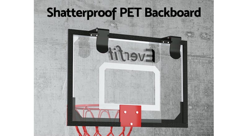 Everfit Mini Basketball Hoop with Backboard 58.5cm - White/Black