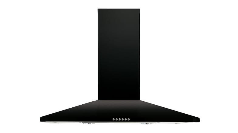 Sirius 90cm Box Pyramid Wall Mounted Rangehood - Black (SL22900BKEL)