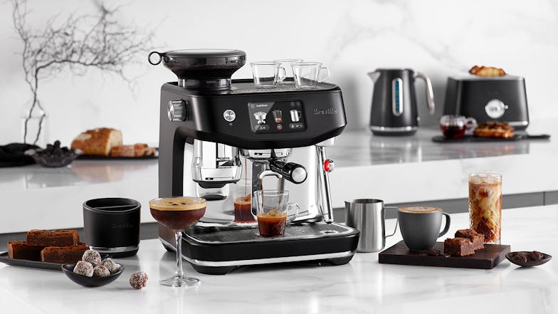 Breville the Oracle Jet 9 Bar Pump Manual Espresso Machine - Black Truffle (BES985SST)