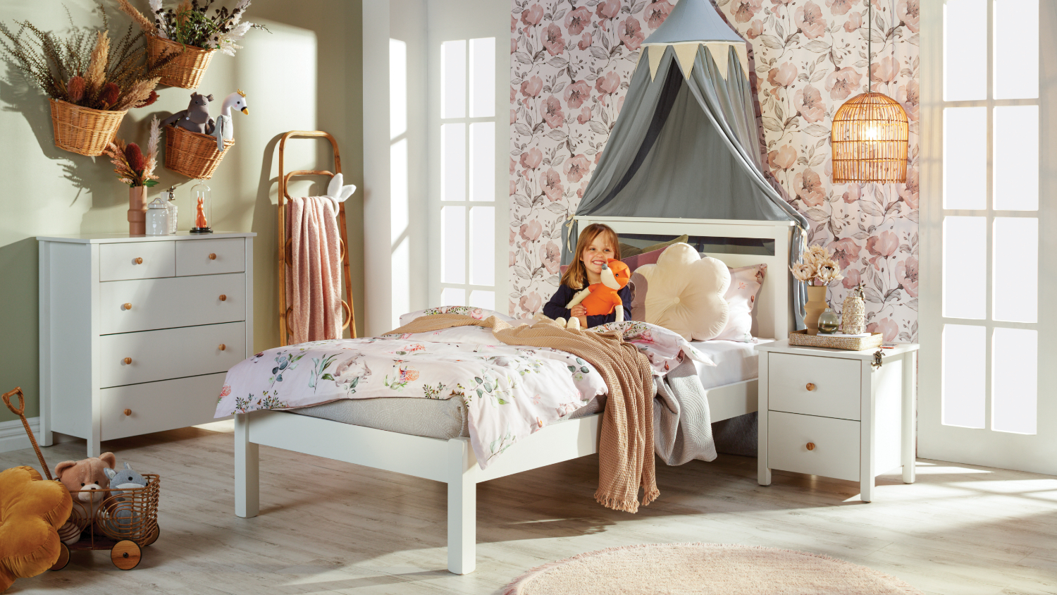 Tillsdale King Single 2 Piece Bedside Bedroom Suite
