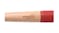 Gourmet Kitchen Wooden Slotted Spoon with Rubberised Handle - Red