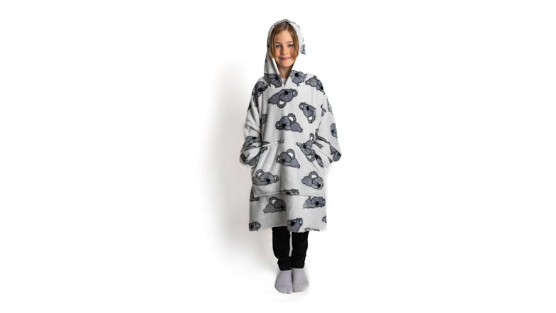 Giant Bearly Awake Hoodie Kid - Light Grey