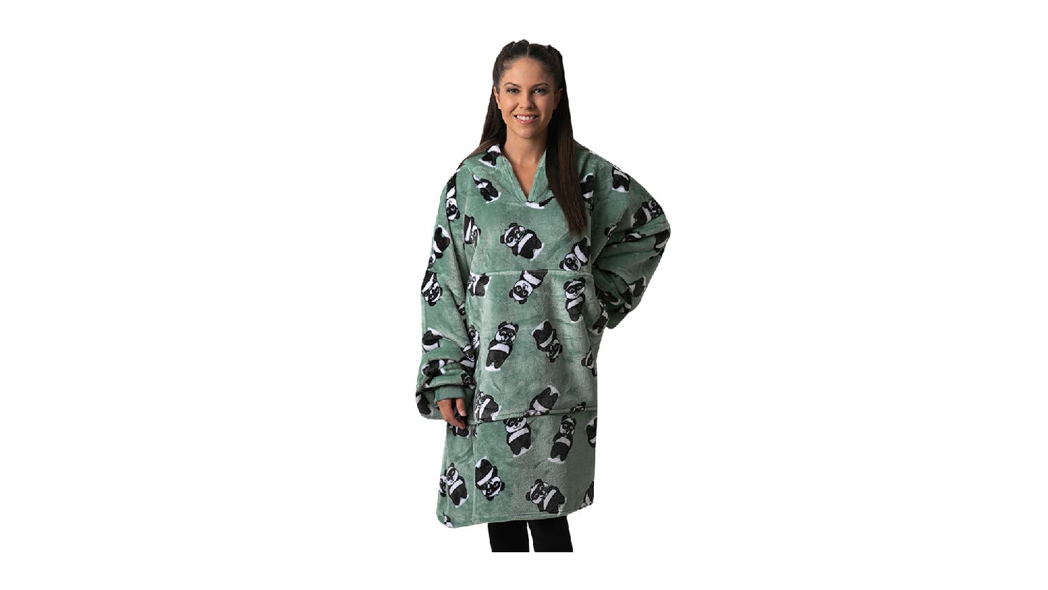 Uggo Wear Sherpa Fleece Hoodie Adult - Sage Pand-UH!