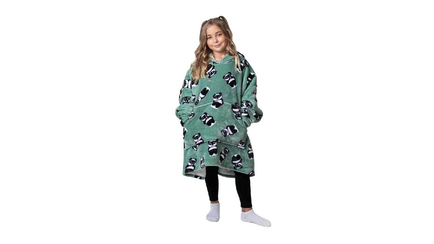 Uggo Wear Sherpa Fleece Hoodie Kids - Sage Pand-UH!