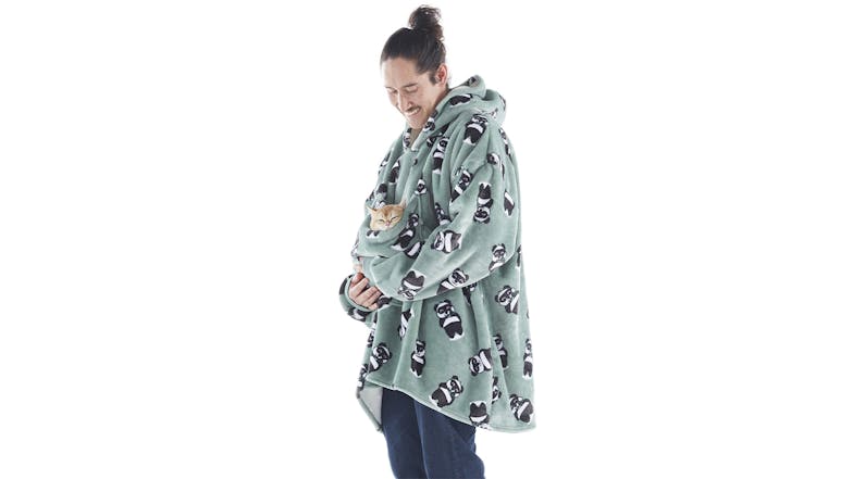 Uggo Wear Sherpa Fleece Hoodie with Pouch Adult - Sage Pand-UH!