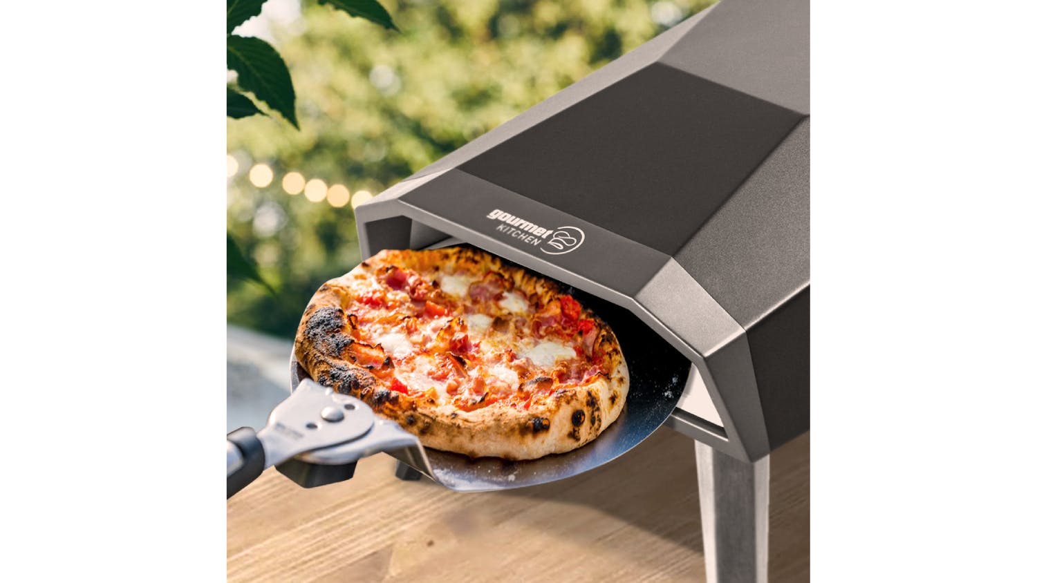 Gourmet Kitchen Portable Gas Pizza Oven 64 x 40cm