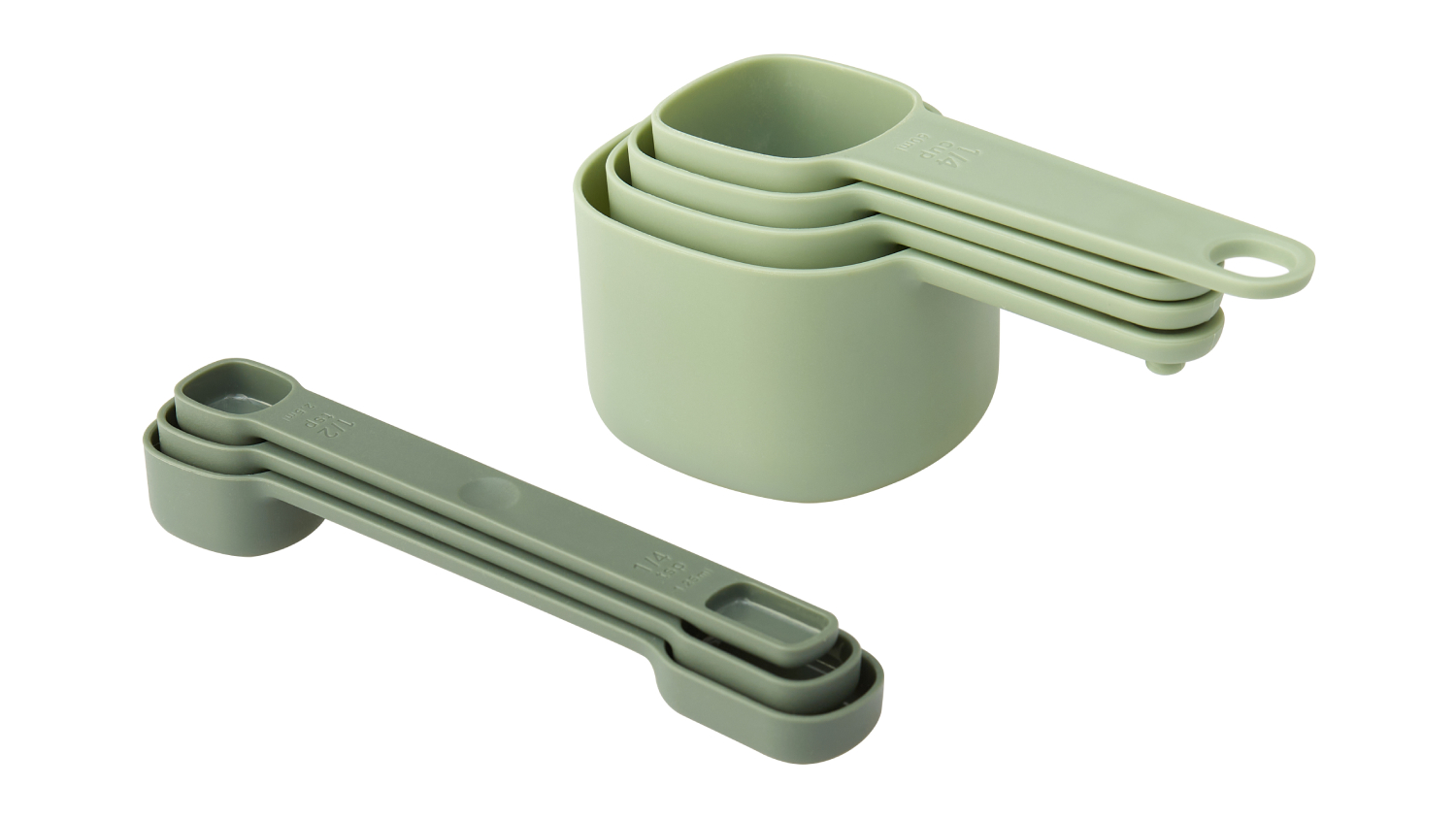 Gourmet Kitchen Measuring Cup &amp; Spoon Set 2pcs.
