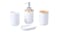 TAKARA "Takae" Modern Bathroom Organizer Set 7pcs. - White