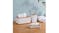 TAKARA "Takae" Modern Bathroom Organizer Set 3pcs. - White