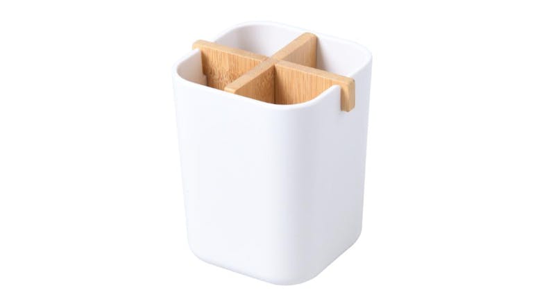 TAKARA "Takae" Modern Bathroom Organizer Set 3pcs. - White